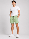 Swagzaar Pista Green Lycra Stretchable Track Shorts for Men