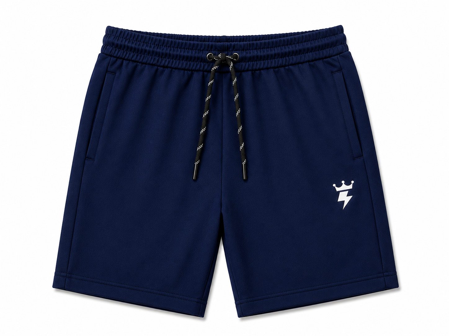 Swagzaar Dark Blue Lycra Stretchable Track Shorts for Men