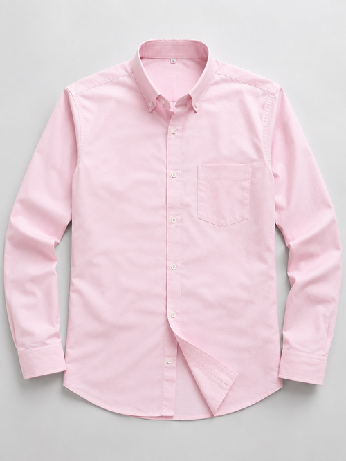 Men's Premium Cotton Oxford Button-Down Shirt