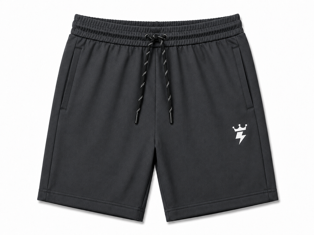 Swagzaar Dark Grey Lycra Stretchable Track Shorts for Men