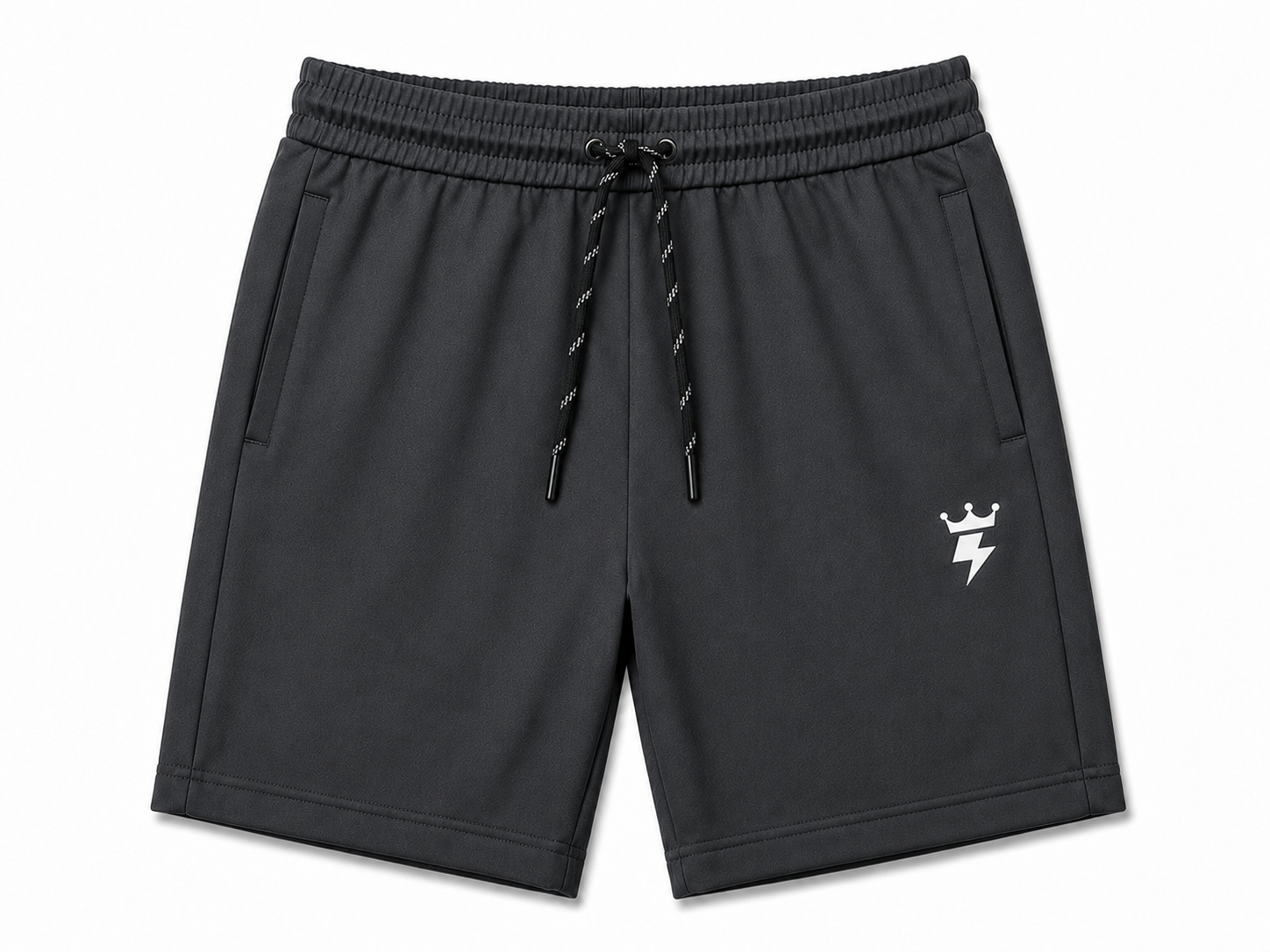Swagzaar Dark Grey Lycra Stretchable Track Shorts for Men