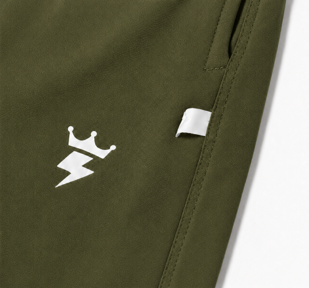 SWAGZAAR Men's Lycra Track Pants – Olive Green