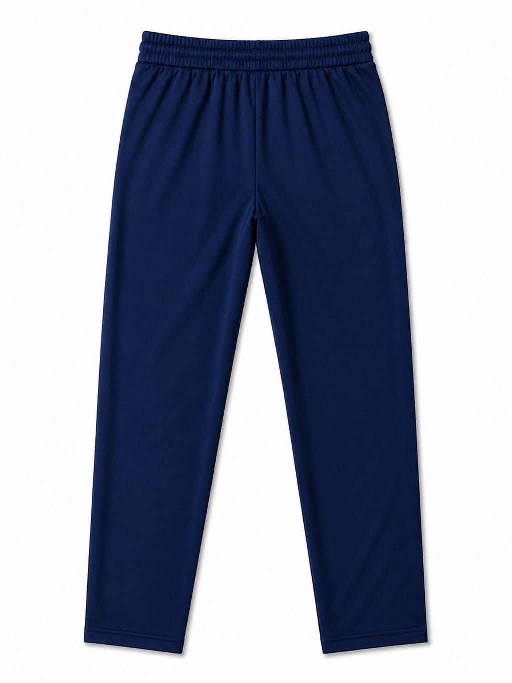 SWAGZAAR Men's Premium Lycra Track Pants in Dark Blue with zipper pockets, stretchable fabric, regular fit, ideal for gym, running, sports and casual daily wear.