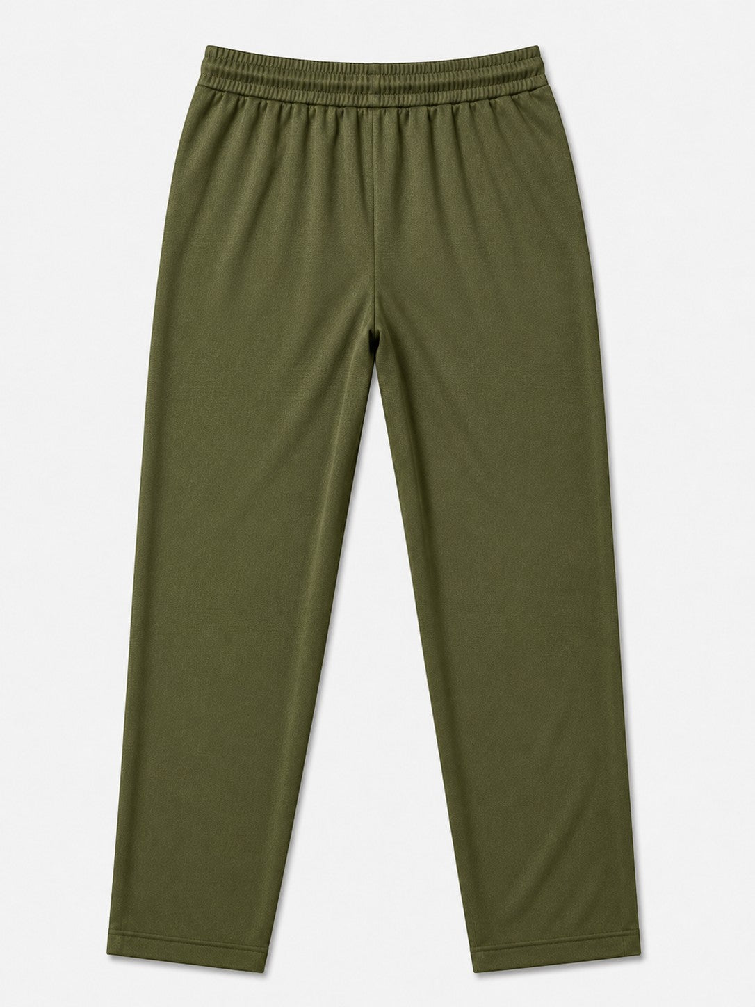 SWAGZAAR men's olive green lycra track pants with premium stretchable fabric, regular fit, zipper pockets and drawstring waist, ideal for gym, running, sports, workouts and everyday casual wear.