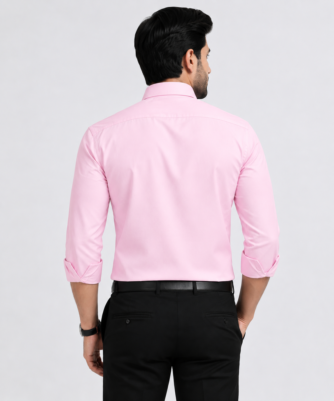 Men's Premium Cotton Oxford Button-Down Shirt | Comfort Fit | Full Sleeve | Casual & Formal Wear | Light Pink