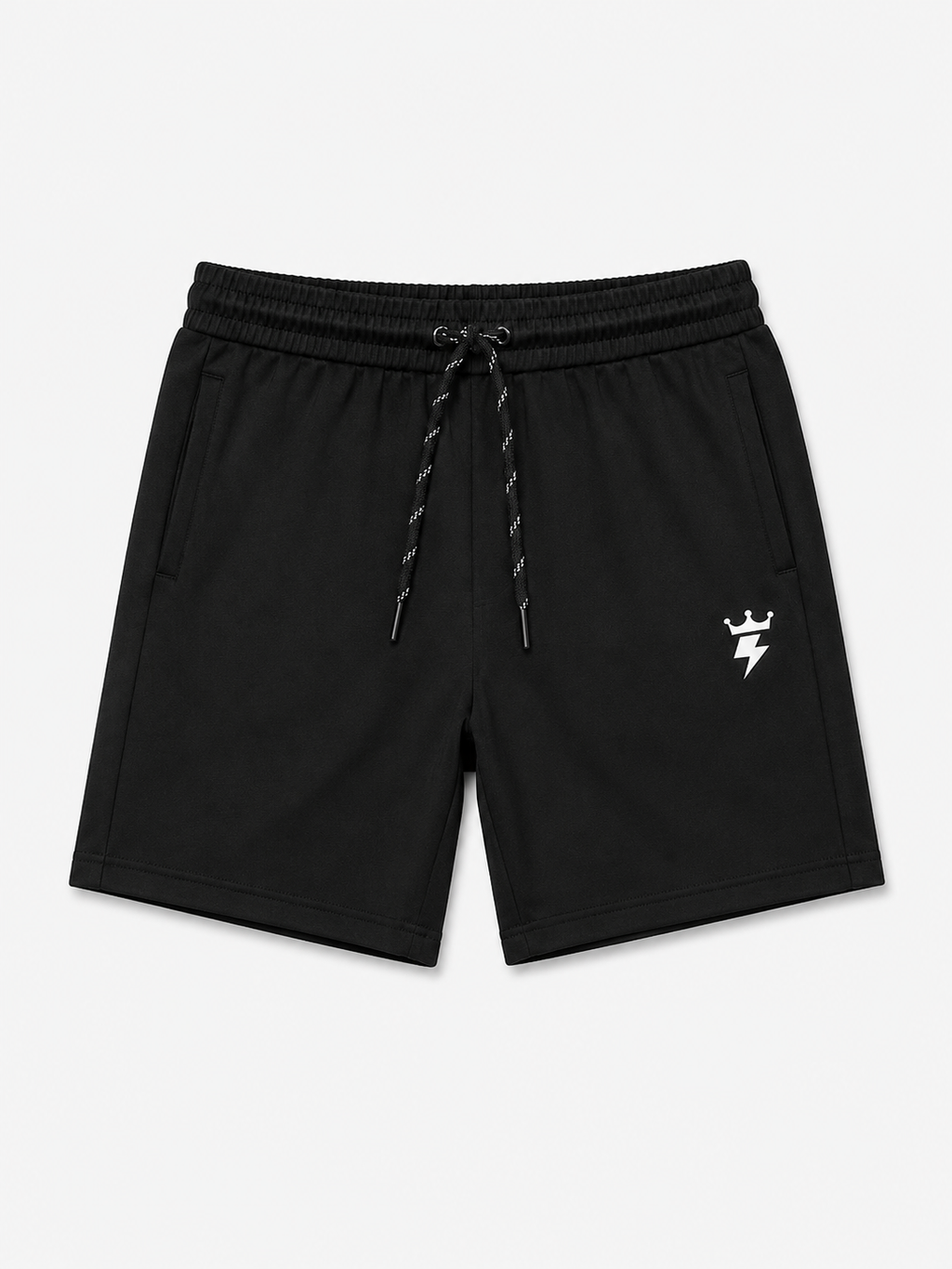 Swagzaar Black Lycra Stretchable Track Shorts for Men